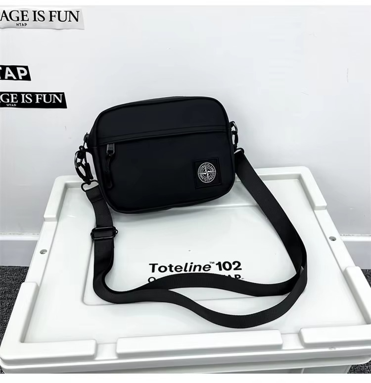 Street trend personalized crossbody bag for men and women outdoor sports portable small shoulder bag stone cycling waist bag