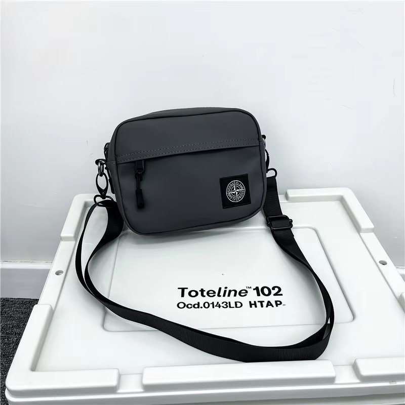 Street trend personalized crossbody bag for men and women outdoor sports portable small shoulder bag stone cycling waist bag