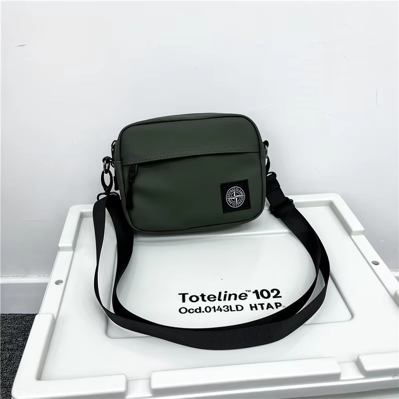 Street trend personalized crossbody bag for men and women outdoor sports portable small shoulder bag stone cycling waist bag