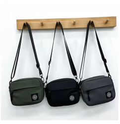 Street trend personalized crossbody bag for men and women outdoor sports portable small shoulder bag stone cycling waist bag