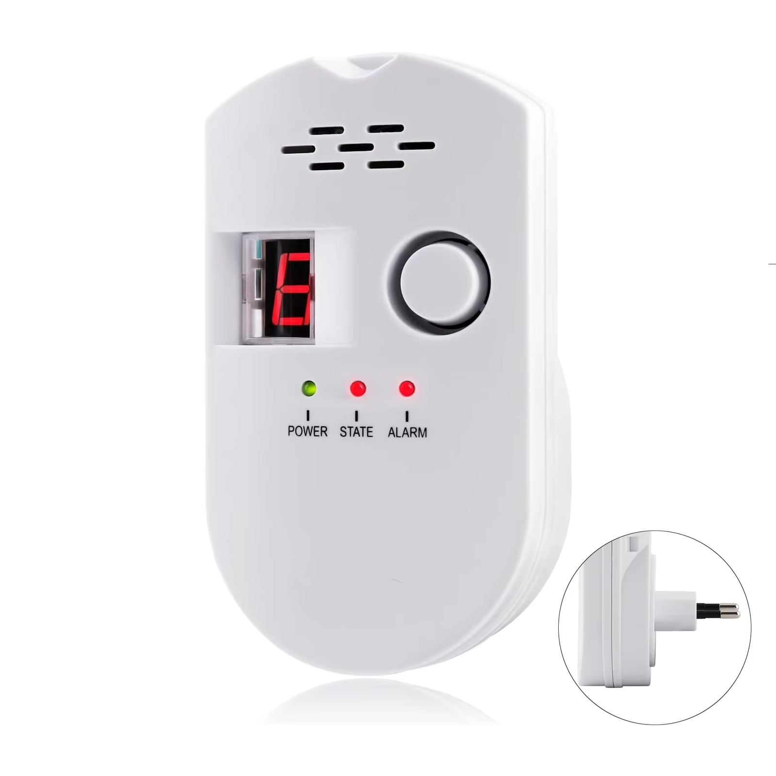 CPVAN Gas Detector LPG/Natural Gas/Coal Leak Detector 85dB Sound Alarm and LED Digital Display Gas Leak Detector