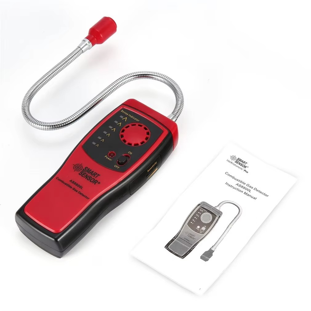 Hot SENSOR AS8800L Combustible Gas Detector SMART Methane Gas Leak Detector Analyzer Flammable Natural Gas Leakage Tester Tool