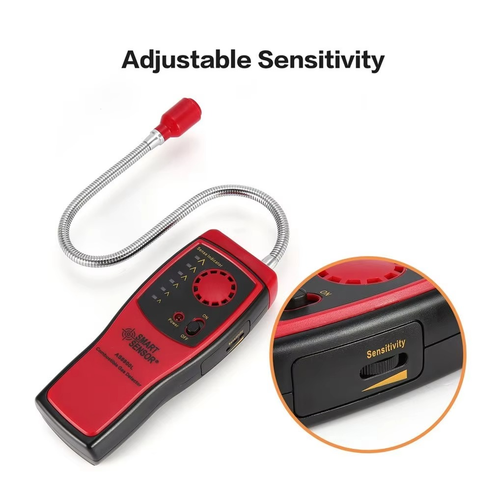 Hot SENSOR AS8800L Combustible Gas Detector SMART Methane Gas Leak Detector Analyzer Flammable Natural Gas Leakage Tester Tool