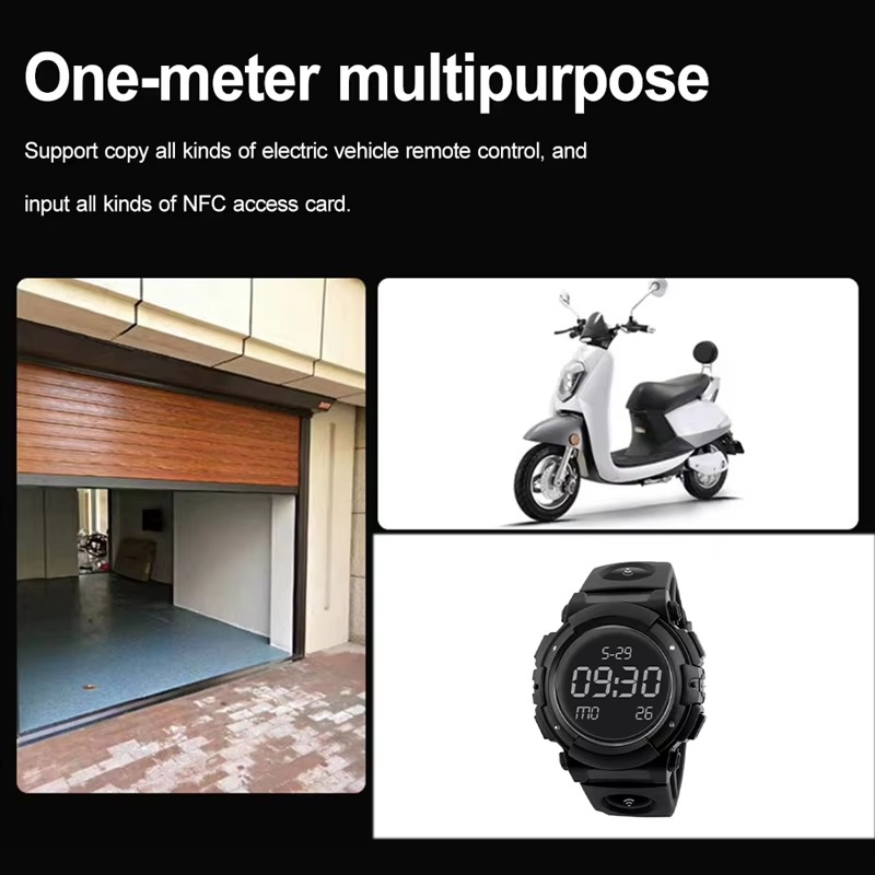 Smart Watch Clone Remote Control 433Mhz 315Mhz Key Duplicator With NFC Cloning Key For Electric/NFC Access Control-[A04I]