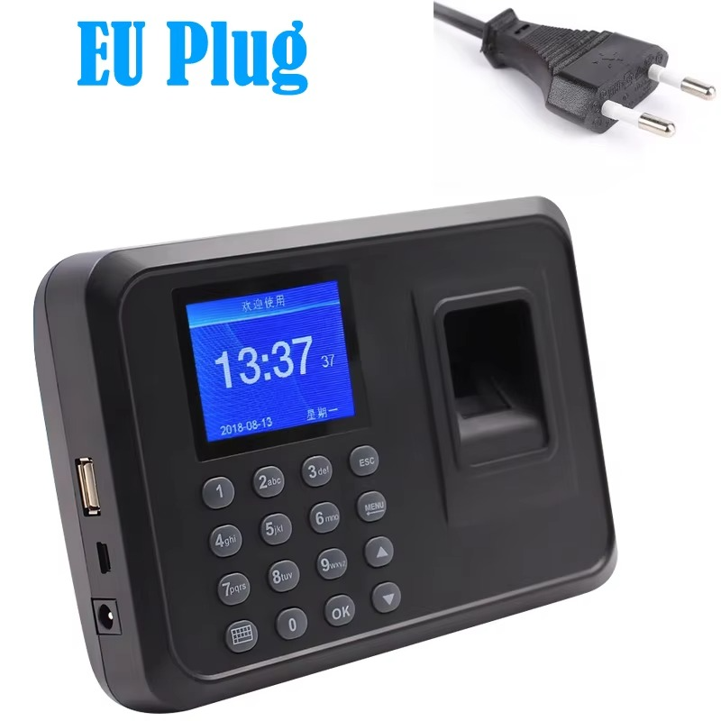 A5 Biometric Fingerprint Employee Time Attendance Smart Time Clock Recorder Device USB Data Manage