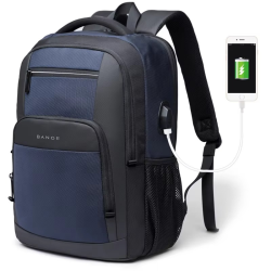 BANGE Travel Waterproof Backpack with USB Charging Port Fit 15.6 Inch Laptop Backpacks for Men and Women, Teenager School Bags IN 3 COLOUR