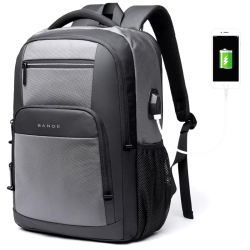 BANGE Travel Waterproof Backpack with USB Charging Port Fit 15.6 Inch Laptop Backpacks for Men and Women, Teenager School Bags IN 3 COLOUR
