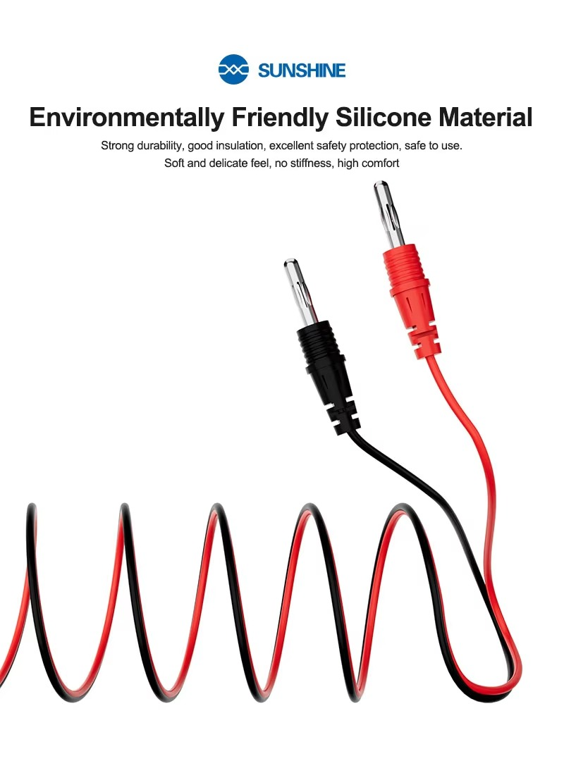 Sunshine SS-905K Battery-free Design Power Boot Control Silicone Line For iPhone 6-16 Pro Max Phones Power Supply Test Cable