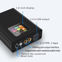 Portable Spot Welder Digital 18650 Lithium Battery Portable Kit 30 Speed Adjustable Color Display