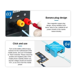 SUNSHINE IBoot IP Mobile Phone Power Cable for IP 6G-13PM Intelligent Anti-burn Power-on Power Cord Battery Boot Function USB