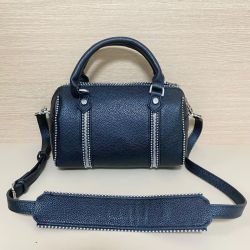 2025 nouveau zv haute qualité Y2K Lychee noir sac à bandoulière en cuir femmes seau sac oreiller sac