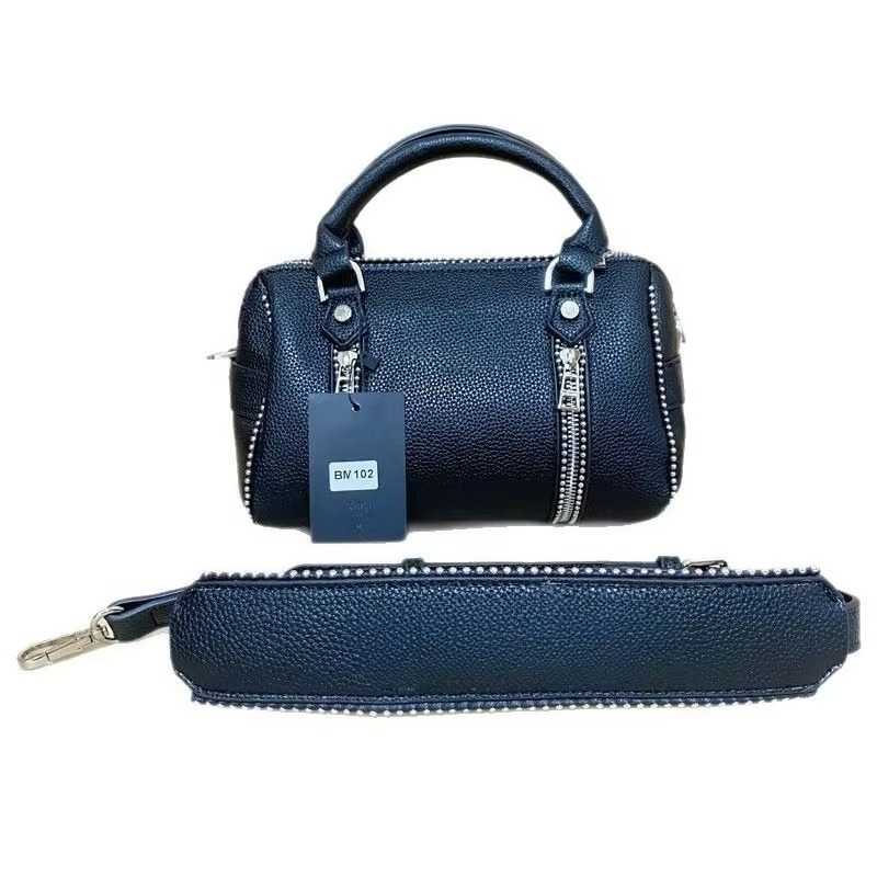 2025 nouveau zv haute qualité Y2K Lychee noir sac à bandoulière en cuir femmes seau sac oreiller sac