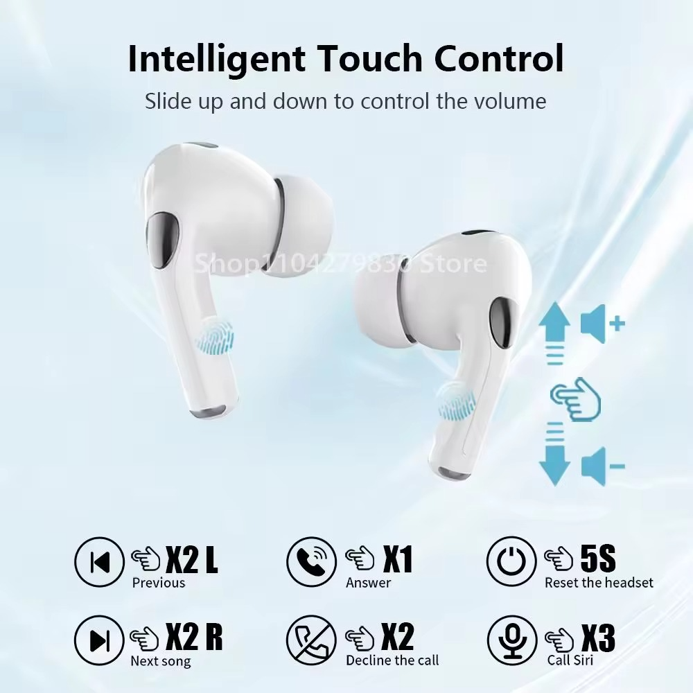 New 2025 Air Pro True Wireless Bluetooth Earphones Headphones HiFi Sound Low Latency Noise Reduction Earbuds for IPhone Android