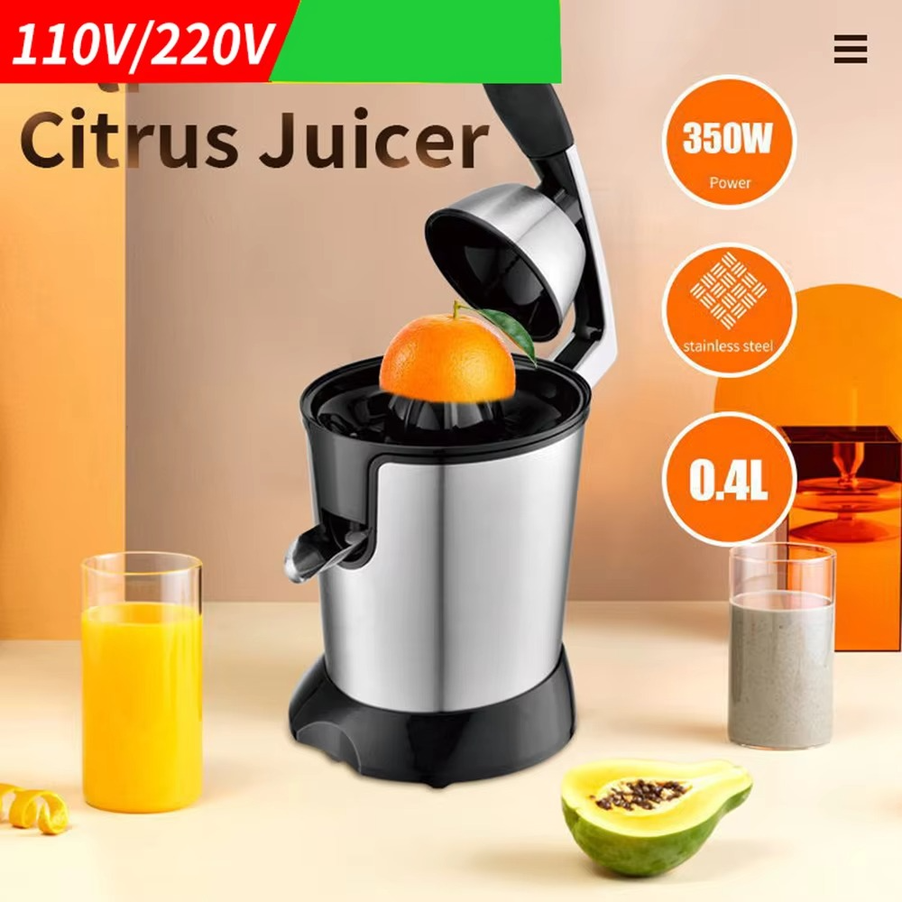 Electric Juicer Machine Portable Blender 110V 220V Stainless Steel Hand Press Squeezer 400ML Fruit Lemon Orange Juice Maker 믹서기