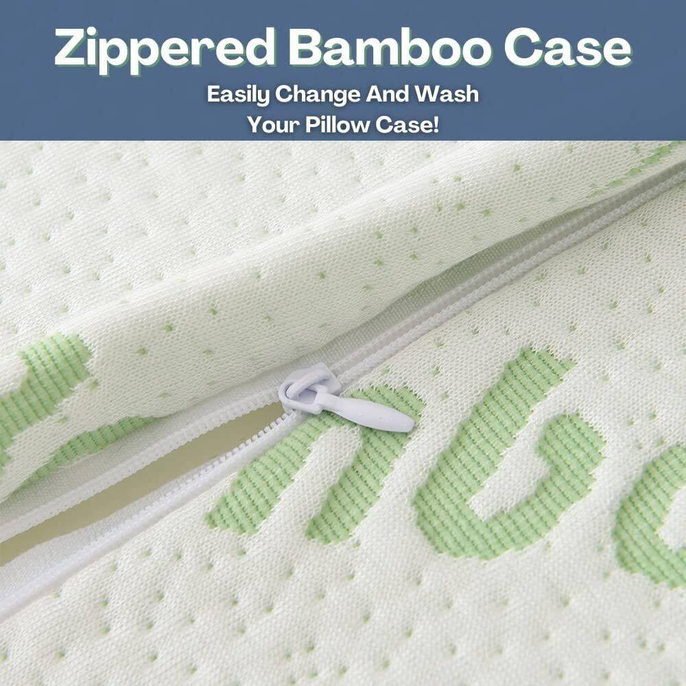 2PCS Waterproof Bamboo Pillow Protector