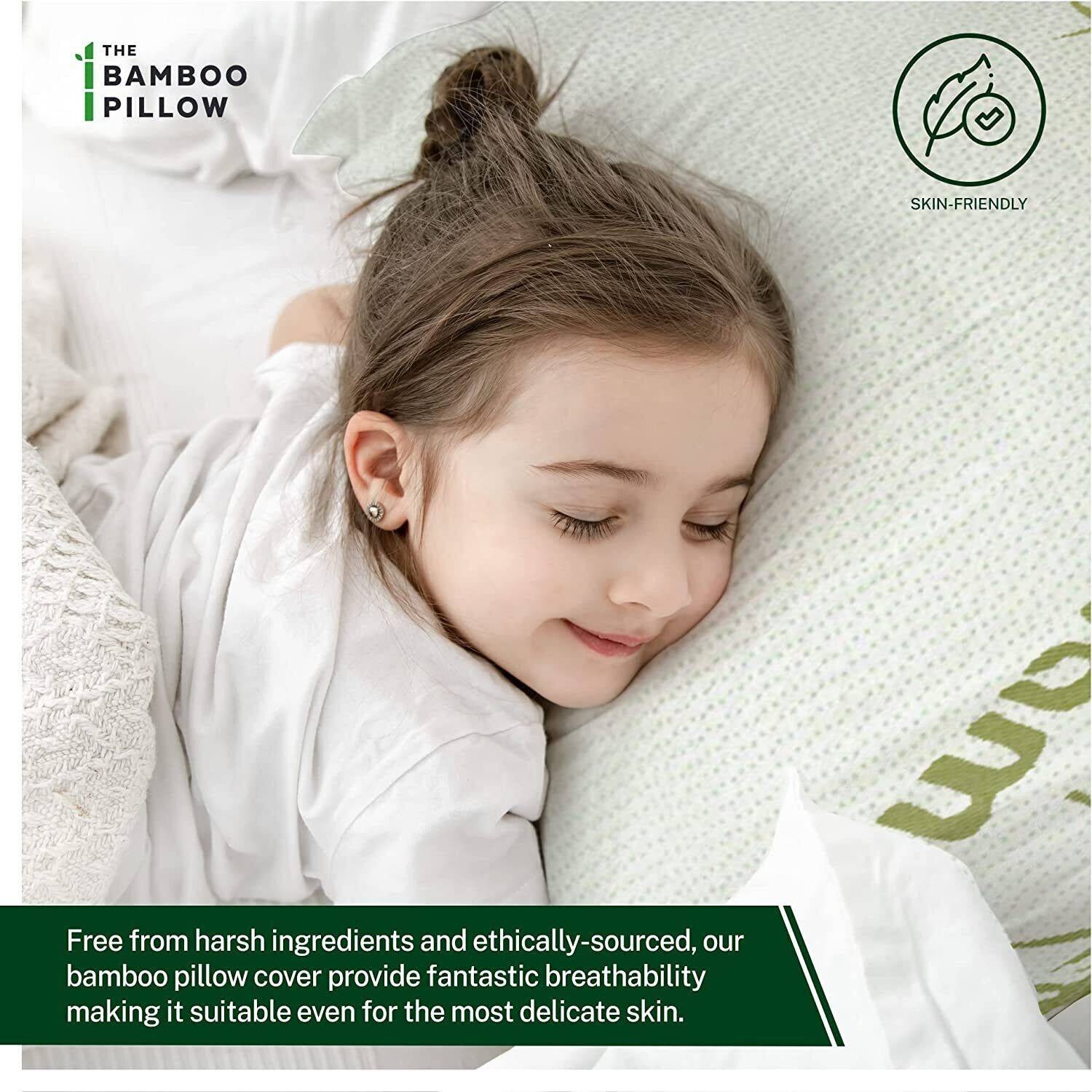 2PCS Waterproof Bamboo Pillow Protector