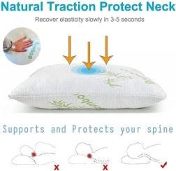 2PCS Waterproof Bamboo Pillow Protector