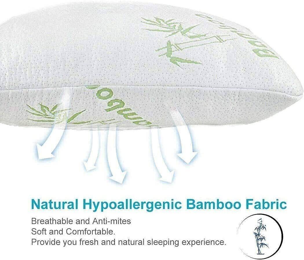 2PCS Waterproof Bamboo Pillow Protector