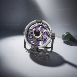 20000mAh 6 in 1 Camping Fan Outdoor Ceiling Fan Rechargeable Desktop Air Circulator with LED Light and 4 Speed Control