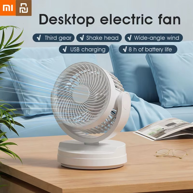 Xiaomi Youpin Electric Fan Shake Head Circulator Wireless Portable Home Quiet Ventilator Desktop Wall Ceiling Fan Air Cooler New