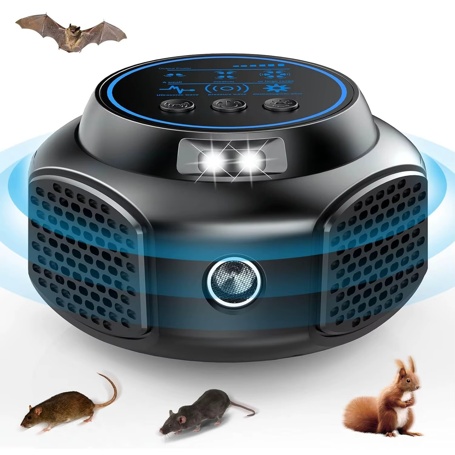 Ultrasonic Pest Repeller Mouse Cockroach Repellent Intelligent Electronic Repellent Mosquitos Pest Reject Sonic Animal Repeller