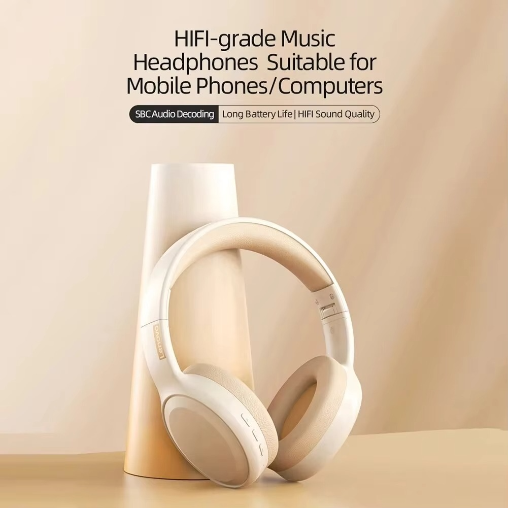 Lenovo TH30 Wireless Headphones Bluetooth 5.3 Earphones Foldable Gaming Headset Sport Headphone with Mic Music Earbuds Original