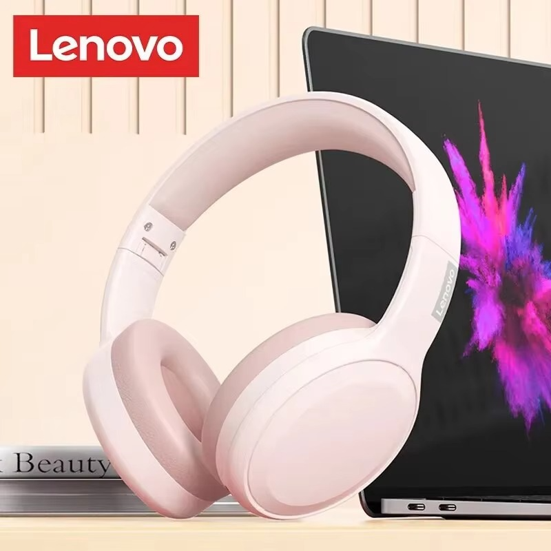 Choice Lenovo TH30 Wireless Headphones Bluetooth 5.3 Earphones Foldable Game Headset Sport Headphone with Mic Music Earbud