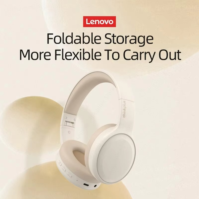 Choice Lenovo TH30 Wireless Headphones Bluetooth 5.3 Earphones Foldable Game Headset Sport Headphone with Mic Music Earbud