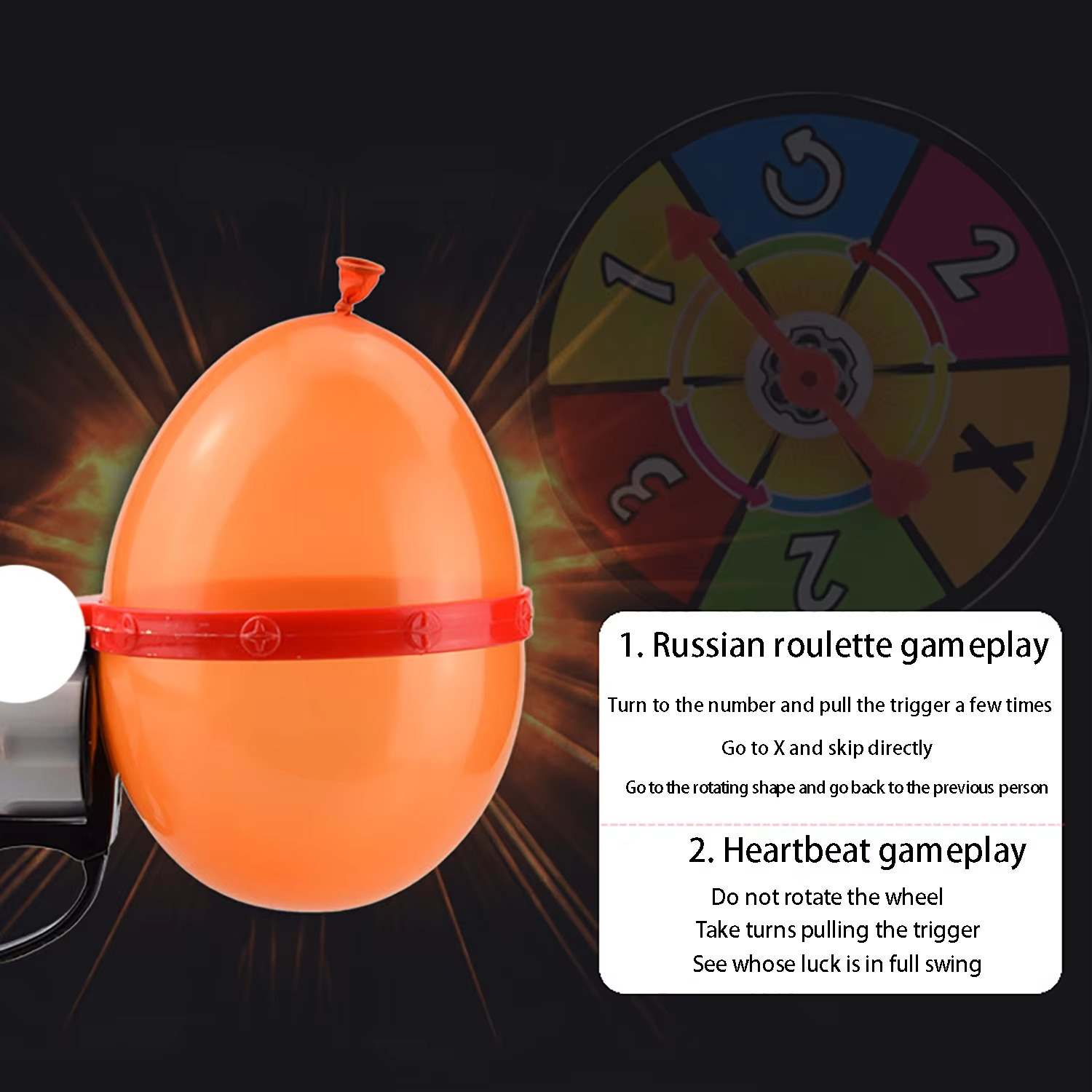 Russian Roulette Balloon Novelty Funny Turntable Balloon
