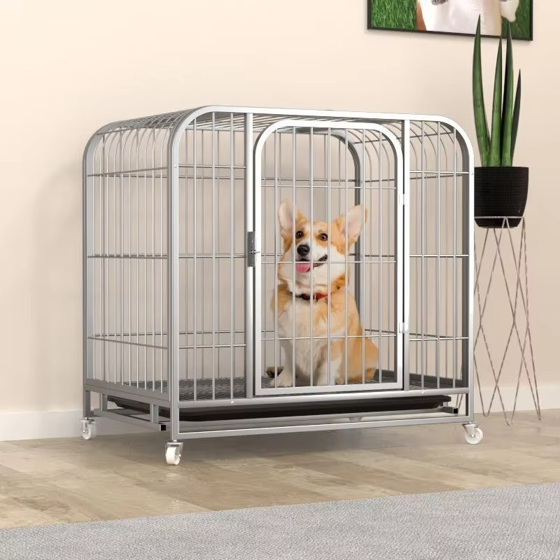 Customized Design Pet House Cages Metal Art Husky Temporary Playpen Large Cat Outdoor Kennel With Double Doors For Dogs 100K+ similar items sold