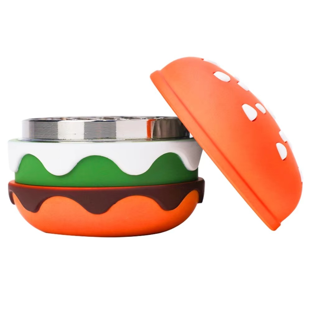 70mm Hanbao Shaped Herb Grinder 4-Layer Manual Rotary Grinding Metal Grinder