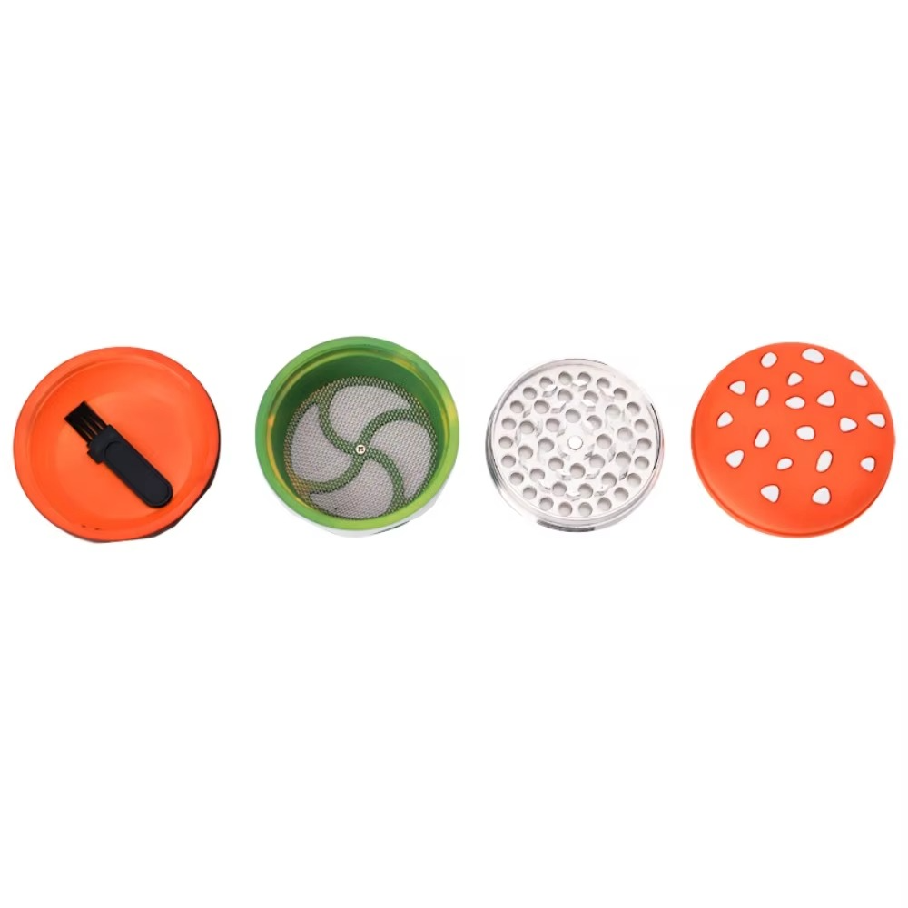 70mm Hanbao Shaped Herb Grinder 4-Layer Manual Rotary Grinding Metal Grinder