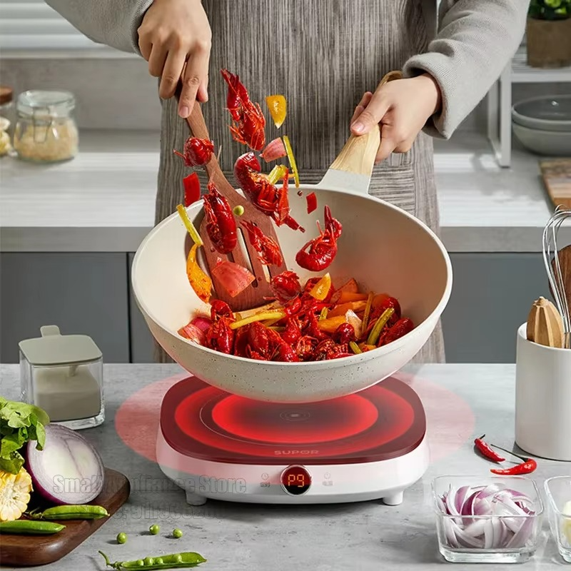 SUPOR Electric Induction Cooker Boiler Waterproof Stir-Fry Cooking Plate Intelligent HotPot Stove Cooktop Burner Cooking Machine