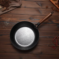 Non-coated Cast Iron Wok Non-stick Pan Smokeless Fried Pan Cook Pots Kitchen Cookware Chef Pan Cooking Tools