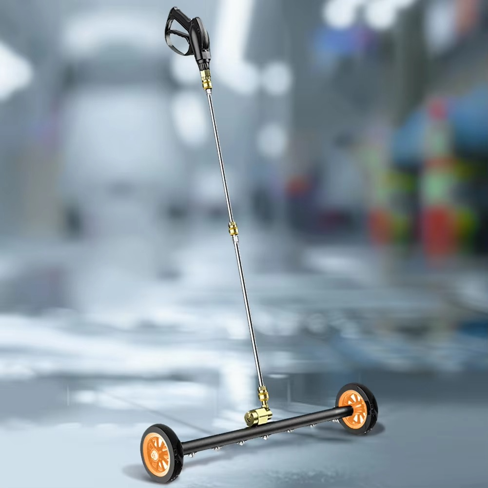 22 Inch Pressure Washer 1/4 Quick Connector Water Broom Under Car Chassis Floor Wash 4000 PSI Car Chassis High Pressure Washer