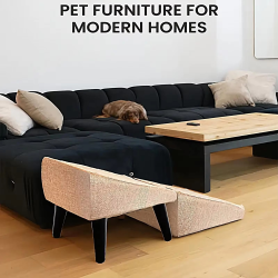 Multifuction Dog Ramp for Bed Foldable Dog Stairs Anti-Slip Kitten Puppy Ladder Multifunctional Footrest Stool for Dog Cats