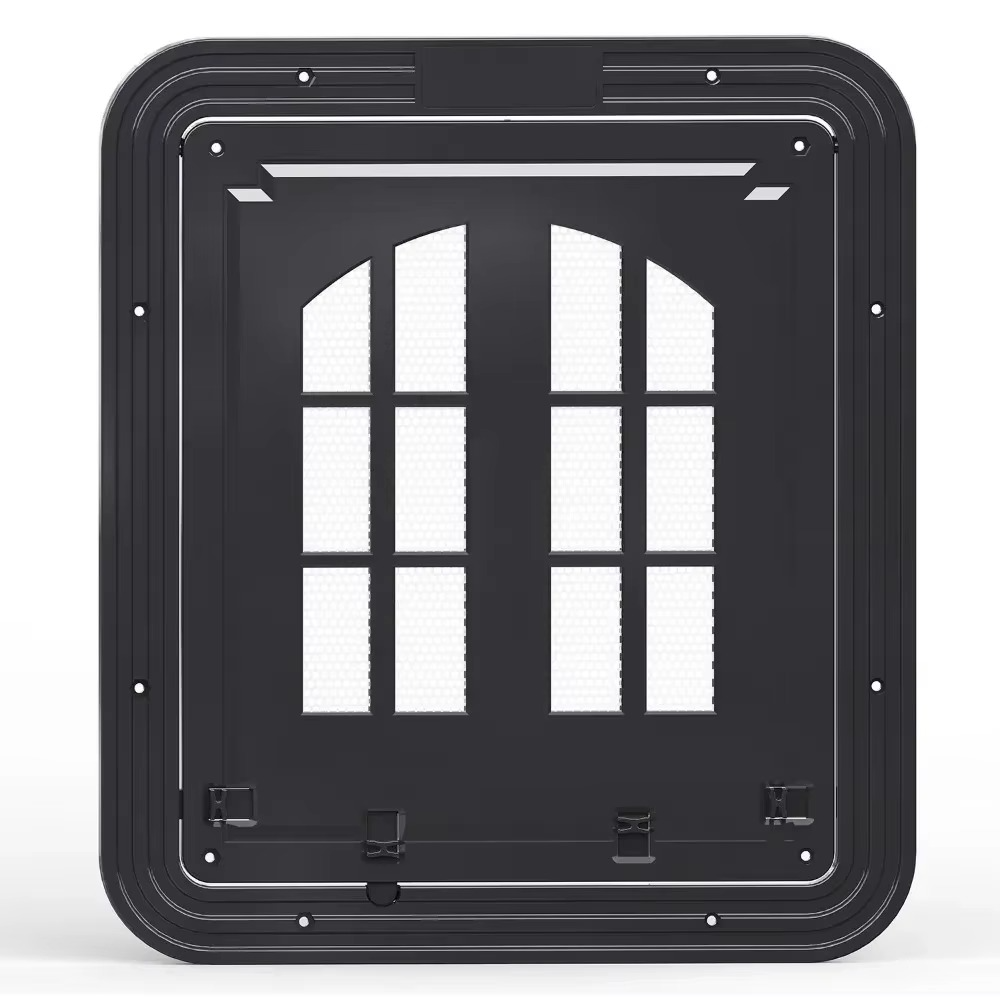 Pet Door 4 Way Locking Large Dog Cat Door Flap Install in Interior Exterior Door Weatherproof Pet Door for Wooden PVC Metal Door