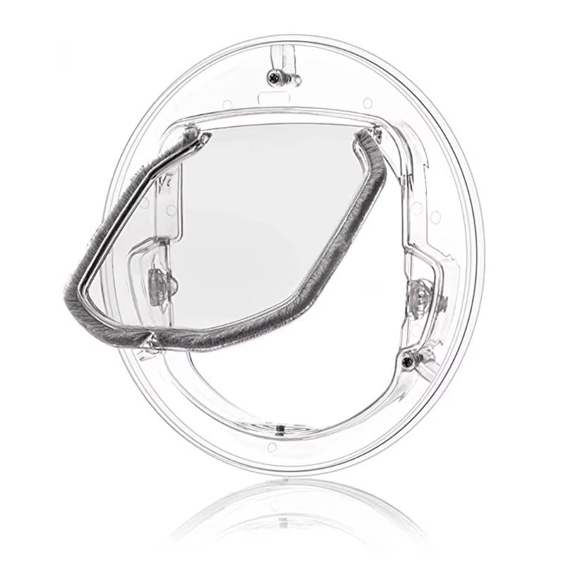 Lockable Security Pet Entrance Glass Window Puppy Hole Door for Cat Dog Easy Use