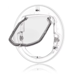 Lockable Security Pet Entrance Glass Window Puppy Hole Door for Cat Dog Easy Use