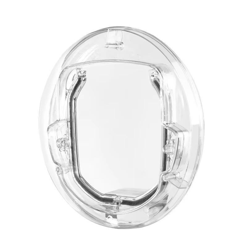 Lockable Security Pet Entrance Glass Window Puppy Hole Door for Cat Dog Easy Use