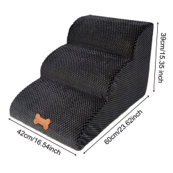 Improved 3 Layers Pet Dog Stairs Steps Portable Cat Climbing Ladder For Small Dog Cat Indoor Dog House Stairs Ramp Play Ladder