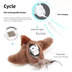 Hot Rechargeable Bird Cat Toy Things for Cats Interactive Cat Toys Catnip Cat's Accessories Supplies Pet Products Home Garden