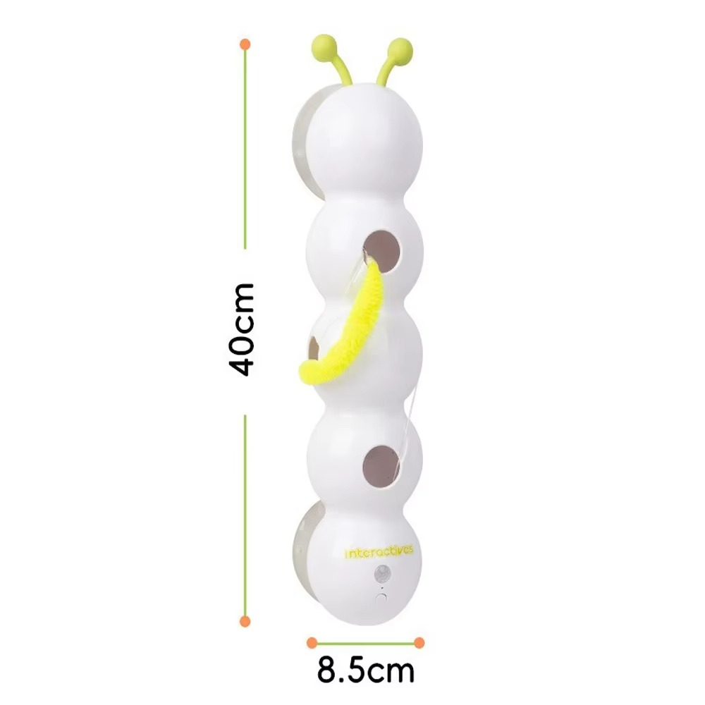 Intelligent Interactive Cat Stick with Feather Prey Tail Suitable for Automatic Swing Mobile wake-up Intelligent Sensing Cat Toy
