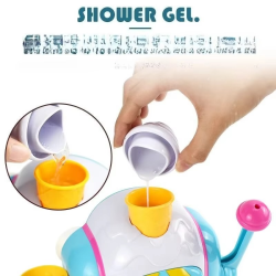 Ice Cream Bubble Dispenser Portable Soap Machine for Kids Bathroom Fun Play Toy with Strong Suction Delicate Design for Toddlers