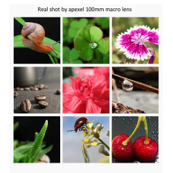 APEXEL Camera Phone Lens 100mm Macro Mobile Lens 4K HD Macro Camcorder Lenses+CPL+Star Filter for iPhone Samsung all Smartphone