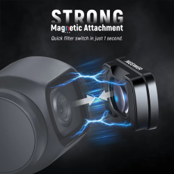 NEEWER 0.75X Wide Angle & 2X Macro Lens Set Compatible with DJI Osmo Pocket 3 Creator Combo Accessories, 108° FOV