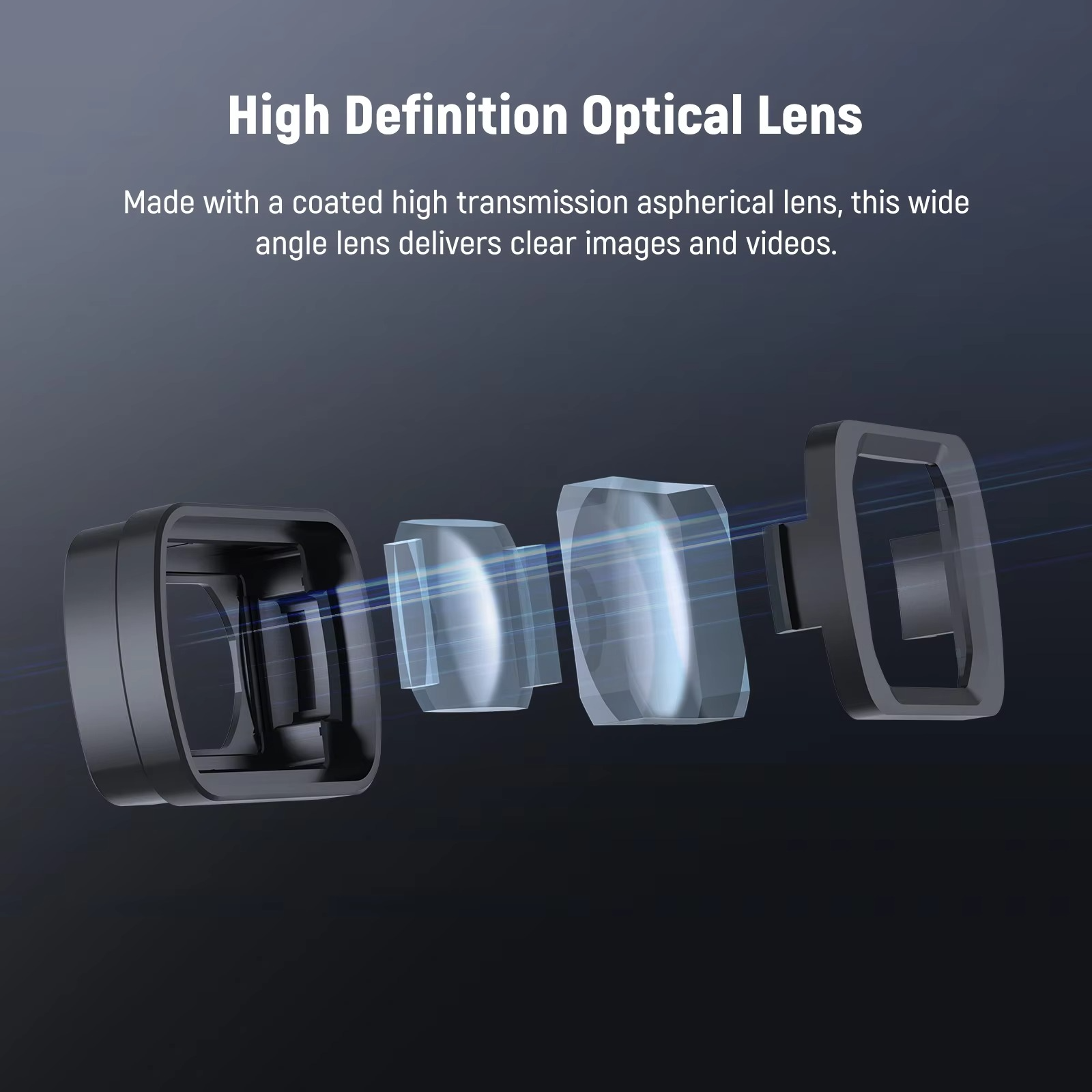 NEEWER 0.75X Wide Angle & 2X Macro Lens Set Compatible with DJI Osmo Pocket 3 Creator Combo Accessories, 108° FOV