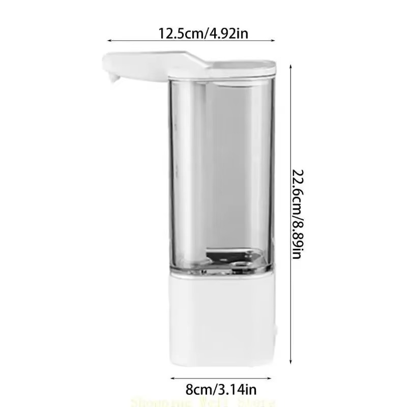 Touchless Automatic Soap Dispenser - 550ml USB Rechargeable No Contact for Liquid Soap/Disinfectant Ideal for Kitchen/Bathroom