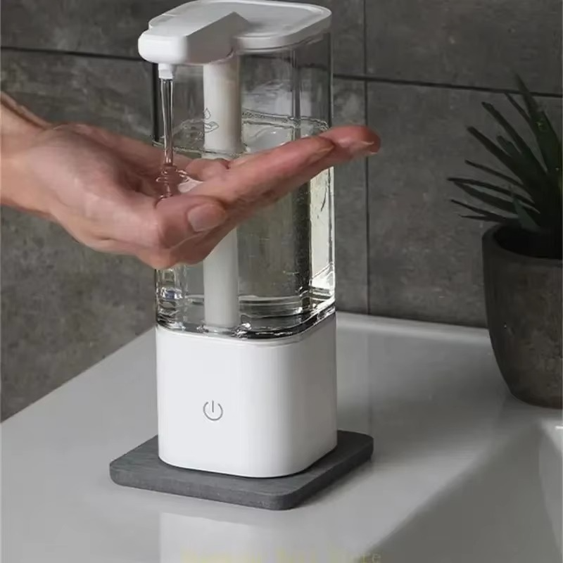 Touchless Automatic Soap Dispenser - 550ml USB Rechargeable No Contact for Liquid Soap/Disinfectant Ideal for Kitchen/Bathroom