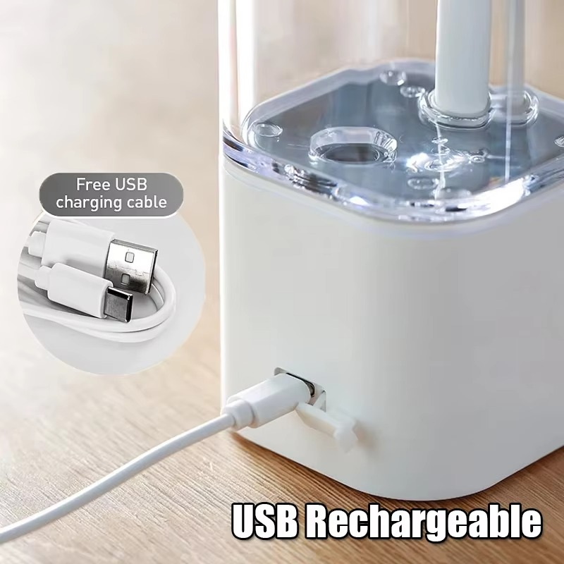 Touchless Automatic Soap Dispenser - 550ml USB Rechargeable No Contact for Liquid Soap/Disinfectant Ideal for Kitchen/Bathroom